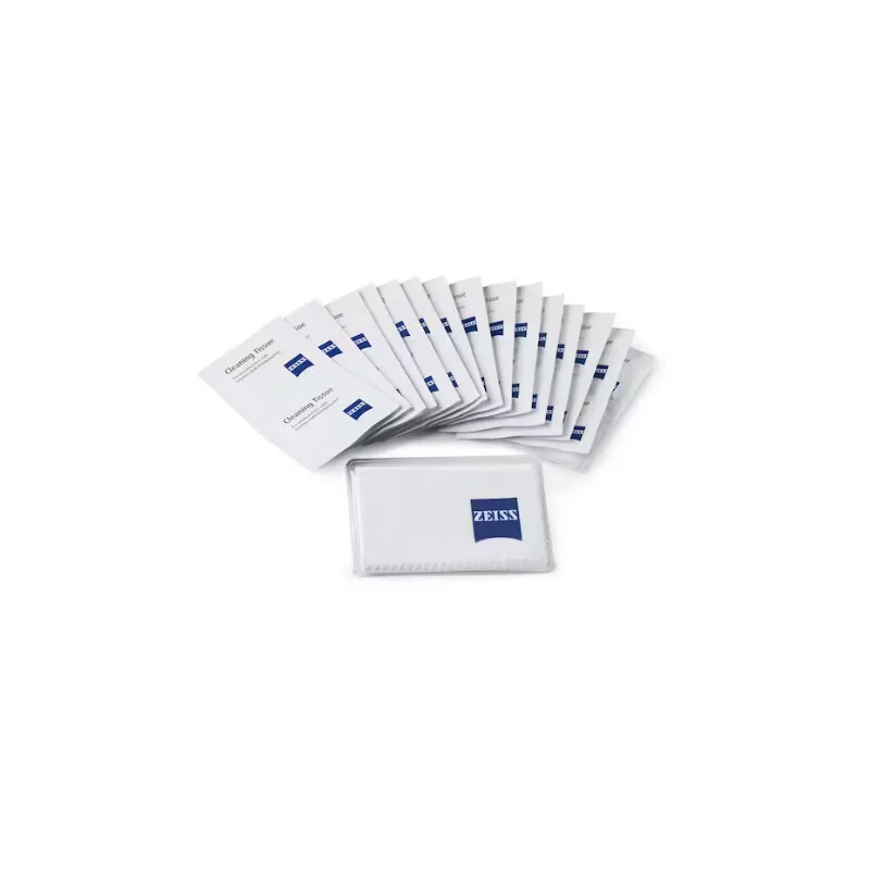 ZEISS 20 lingettes humides + microfibre 18 x 18 cm